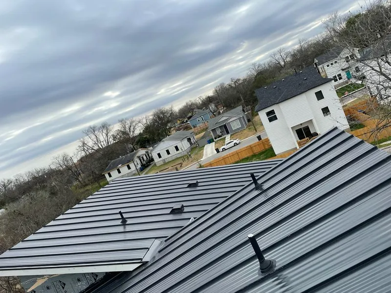 Standing seam metal roof panels with vents for Skylight Repair in Clarksville